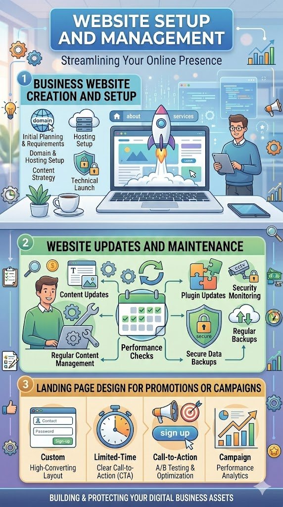 3b249d8a-07bc-44c3-93fd-2a38328c0d2f Website Setup and Management