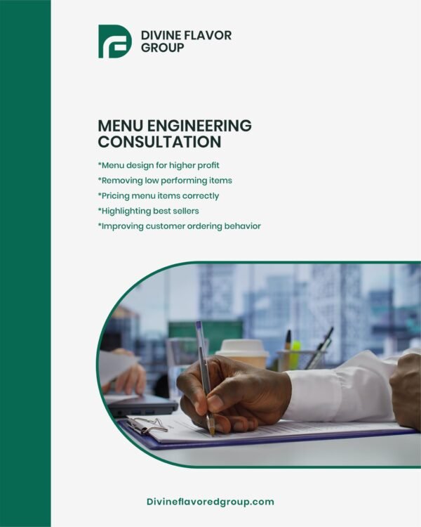 Menu Engineering Consultation