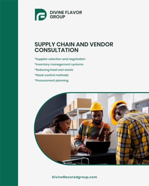 Supply Chain and Vendor Consultation